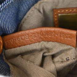 Pre Owned حقيبة فندي بلو دينيم شيف