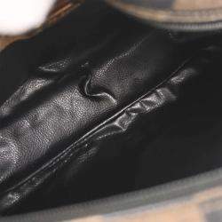 مملوكة مسبقًا حقيبة كتف بصيغة مربعة بيفونا بني وأسود من فندي