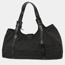 مملوكة مسبقًا Fendi Black Zucchino Tote Bag