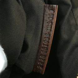 Pre Owned Fendi Beige Zucchino Shoulder Bag