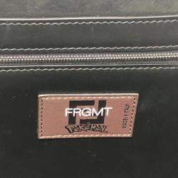 Pre Owned Fendi Zucca Pokemon Dragonite 2-Way Shoulder Bag/Tote Bag In Canvas/Leather Brown