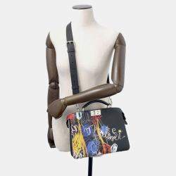 مملوكة مسبقًا Fendi Peekaboo Iseeu Mini Leather Handbag Black