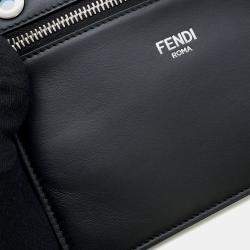 مملوكة مسبقًا Fendi Peekaboo Iseeu Mini Leather Handbag Black
