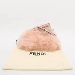 Pre Owned حقيبة كلتش فندي فيرست جلد أسود صغيرة