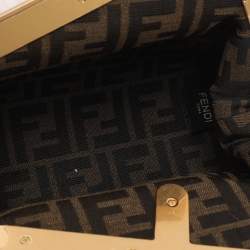 Pre Owned حقيبة كلتش فندي فيرست جلد أسود صغيرة