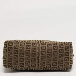 مملوكة مسبقًا Fendi Beige/Brown Zucchino Canvas Pochette Bag
