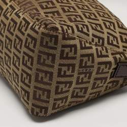 مملوكة مسبقًا Fendi Beige/Brown Zucchino Canvas Pochette Bag