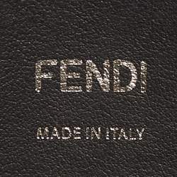 Pre Owned حقيبة باغيت ميني فندي من جلد وبلاستيك شفاف أسود