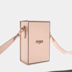 مملوكة مسبقًا حقيبة بوكسا رأسية جلد فندي