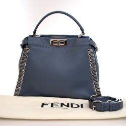 مملوكة مسبقًا Fendi Medium Calfskin Lace Up Peekaboo ISeeYou