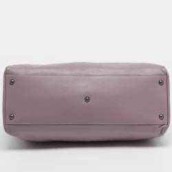 Pre Owned Fendi Peekaboo Large Lilac Leather Tote