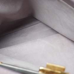 Pre Owned Fendi Peekaboo Large Lilac Leather Tote