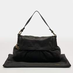 مملوكة مسبقًا حقيبة كتف فندي شيف جلد مثقوب بني شوكو FF