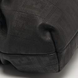 مملوكة مسبقًا حقيبة كتف فندي شيف جلد مثقوب بني شوكو FF