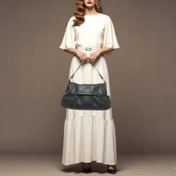 مملوكة مسبقًا حقيبة كتف فندي شيف جلد مثقوب بني شوكو FF