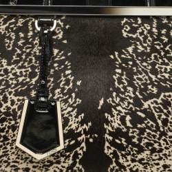 مملوكة مسبقًا Fendi 2Jours Medium Tricolor Printed Calf hair and patent Leather 2Jours Tote