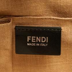 مملوكة مسبقًا Fendi 2Jours Medium Tricolor Printed Calf hair and patent Leather 2Jours Tote