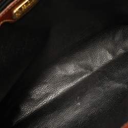 Pre Owned Fendi Tobacco/Brown Zucca Coated Canvas Zip Pouch