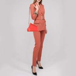 مملوكة مسبقًا حقيبة كلتش فندي فيرست جلد أسود صغيرة