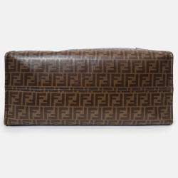 مملوكة مسبقًا Fendi Brown FF Monogram Large Tote Bag