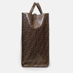 مملوكة مسبقًا Fendi Brown FF Monogram Large Tote Bag