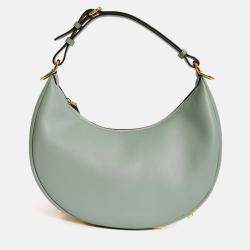 مملوكة مسبقًا حقيبة كتف فندي فينديجرافي جلد أزرق