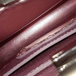 Pre Owned Fendi Purple Leather Selleria Peekaboo I See U Petite