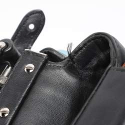 Pre Owned حقيبة فندي يد علوية بيكابوو جلد أسود بكشاكش صغيرة