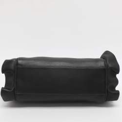 Pre Owned حقيبة فندي يد علوية بيكابوو جلد أسود بكشاكش صغيرة