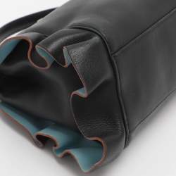 Pre Owned حقيبة فندي يد علوية بيكابوو جلد أسود بكشاكش صغيرة