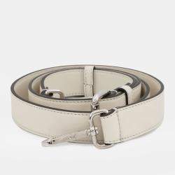 Pre Owned Fendi Zucca 2-Way Mini Bag Black/White Fur Leather