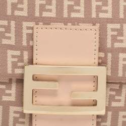 Pre Owned حقيبة فندي ماما باغيت ميني قماش زوتشينو وردية وجلدية