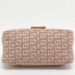 Pre Owned حقيبة ف ندي ماما باغيت ميني قماش زوتشينو وردية وجلدية