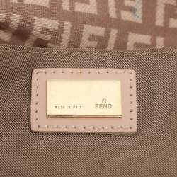 Pre Owned حقيبة فندي ماما باغيت ميني قماش زوتشينو وردية وجلدية