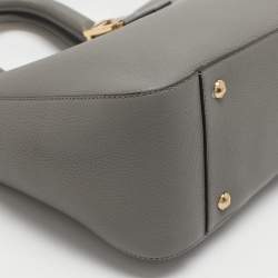 Pre Owned Fendi Gloria Small Grey Selleria Leather Tote