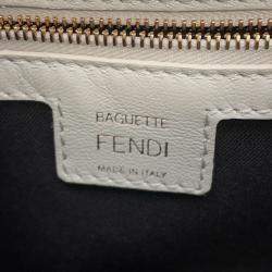 مملوكة مسبقًا Fendi Baguette White Leather