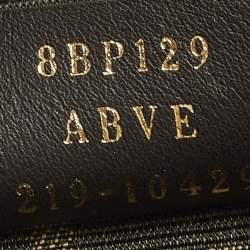 مملوكة مسبقًا حقيبة كلتش جلد أسود صغيرة فيندي فيرست