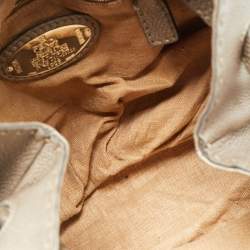 مملوكة مسبقًا Fendi Pomodorino Metallic Selleria Leather Shoulder Bag