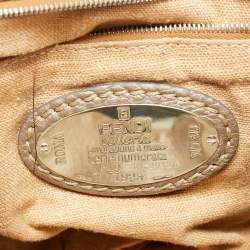 مملوكة مسبقًا Fendi Pomodorino Metallic Selleria Leather Shoulder Bag