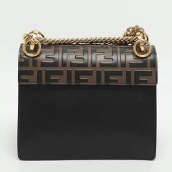 مملوكة مسبقًا حقيبة كتف فندي سكولابد كان 1 جلد أخضر داكن صغيرة