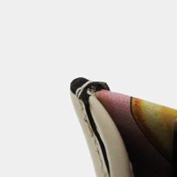 مملوكة مسبقًا Fendi Fendace Mini Sunshine Shopper Leather Coated Canvas Handbag Gold Pink White