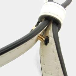 مملوكة مسبقًا Fendi Fendace Mini Sunshine Shopper Leather Coated Canvas Handbag Gold Pink White