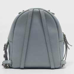 Pre Owned Fendi By The Way Mini Grey Leather Backpack