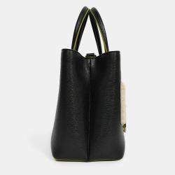 مملوكة مسبقًا حقيبة يد فندي 2جور شيرلينج أسود/متعدد صغيرة