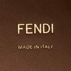 مملوكة مسبقًا حقيبة تسوق فندي صن شاين جلد بني متوسطة