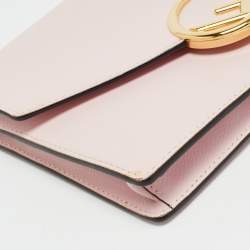 Pre Owned Fendi F is Fendi Pink Leather Wallet On Chain