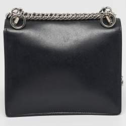 مملوكة مسبقًا حقيبة كتف فندي كين I صغيرة جلد سوداء