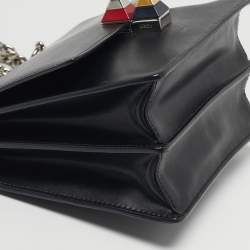 مملوكة مسبقًا حقيبة كتف فندي كين I صغيرة جلد سوداء