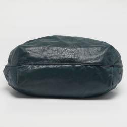 Pre Owned حقيبة هوغو فندي جلد متين أخضر داكن