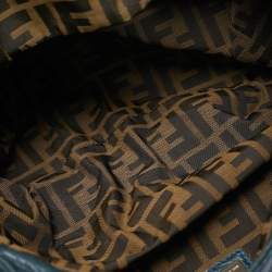 Pre Owned حقيبة هوغو فندي جلد متين أخضر داكن